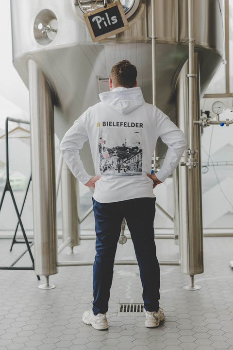 Hoodie – Bielefelder Stick & Rückenprint